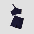 conjunto fitness ombro único