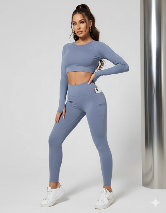 Legging Feminina Cintura Alta com Bolsos