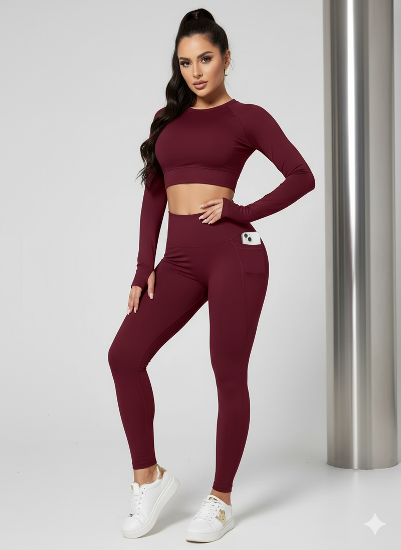 Legging Feminina Cintura Alta com Bolsos