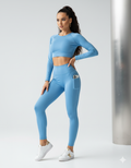 Legging Feminina Cintura Alta com Bolsos