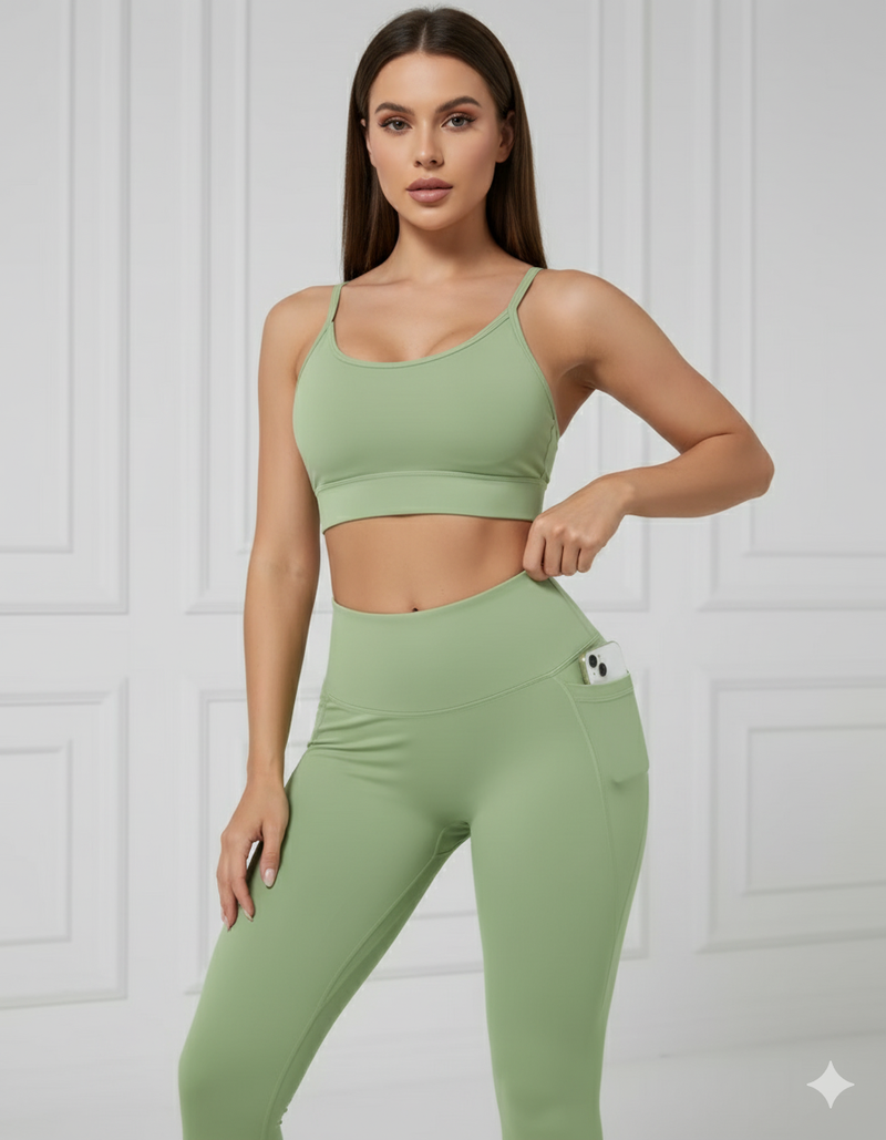 Legging Feminina Cintura Alta com Bolsos