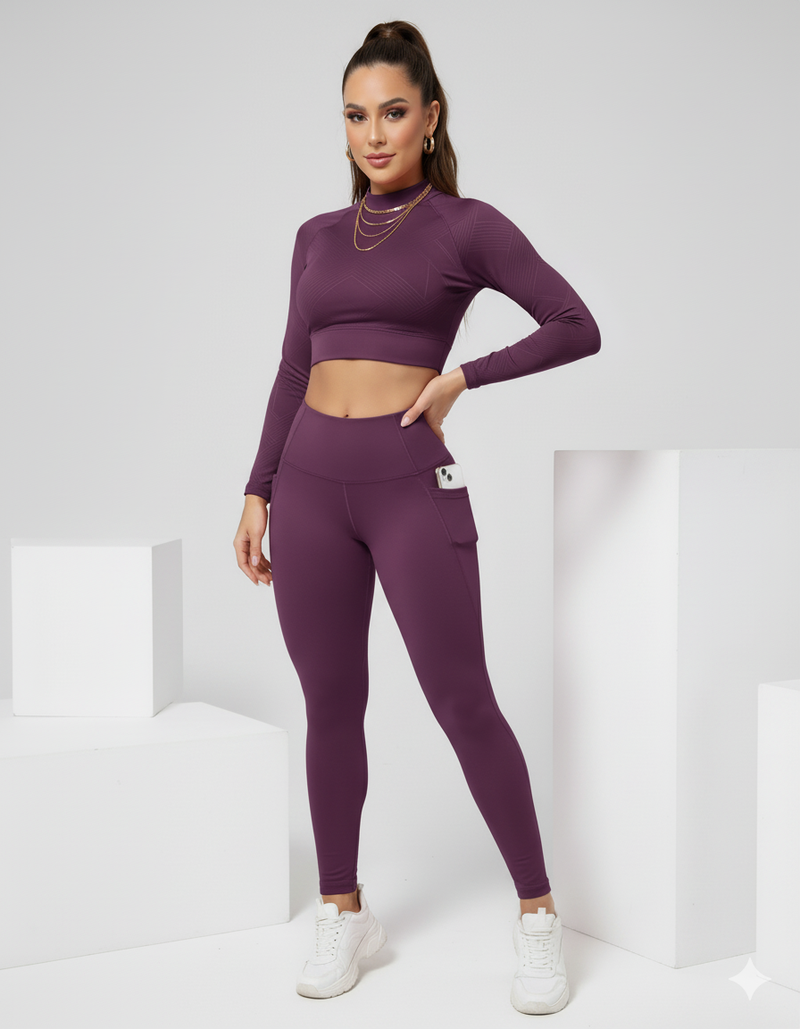 Legging Feminina Cintura Alta com Bolsos