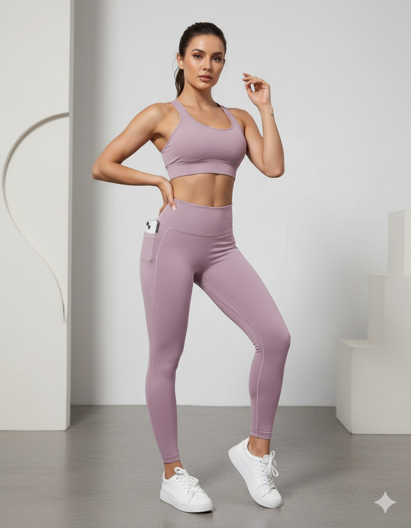 Legging Feminina Cintura Alta com Bolsos